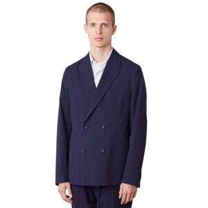Officine Generale Double-Breasted Jacket With Notch Lapels - NWT